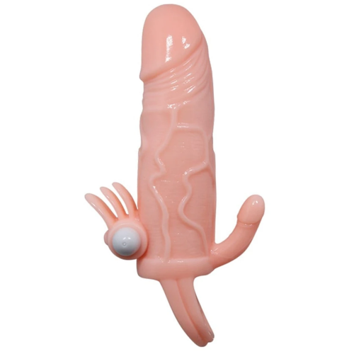 Baile Man Klitoris 3 Bölge Uyarıcılı Titreşimli Dolgulu Uzatmalı Penis