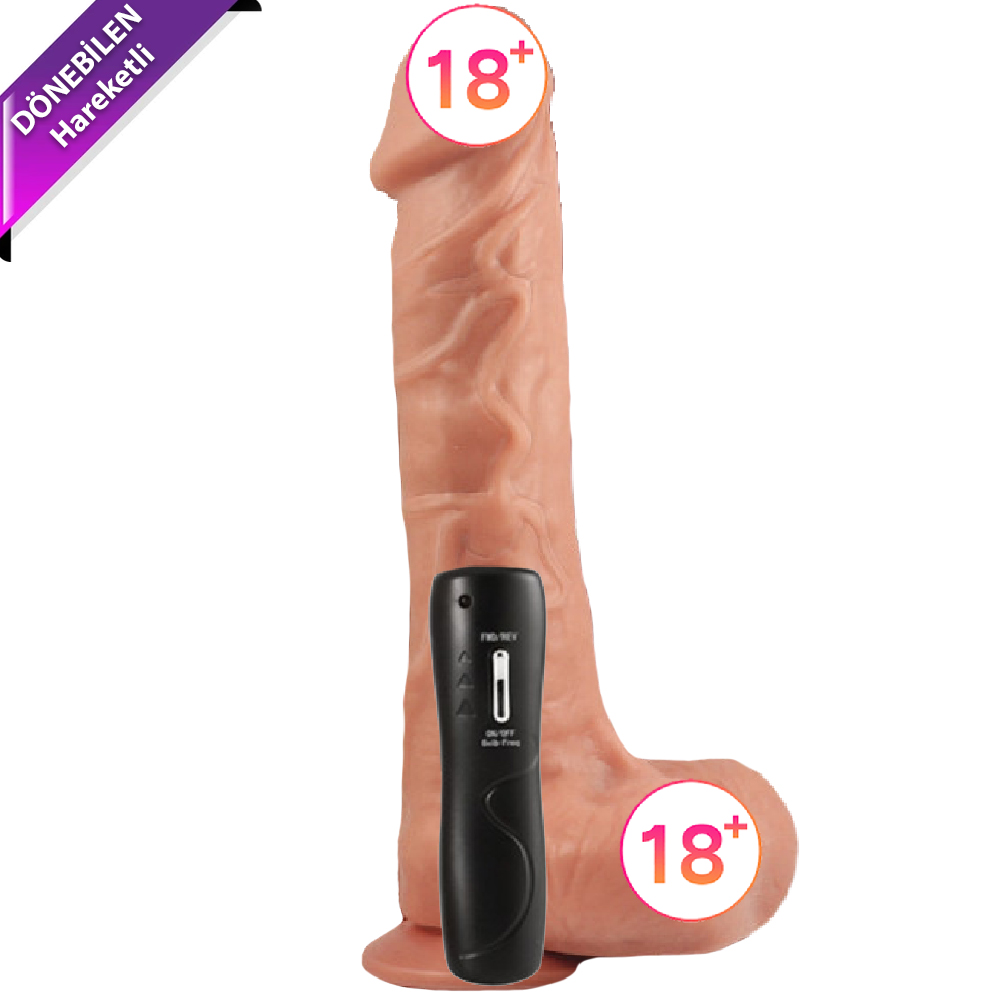 Shequ Edens Hareketli Realistik Titreşimli Penis 20 cm